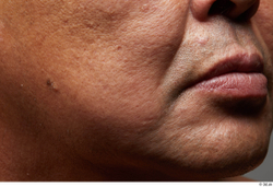 Face Mouth Cheek Skin Man Asian Overweight Wrinkles Studio photo references